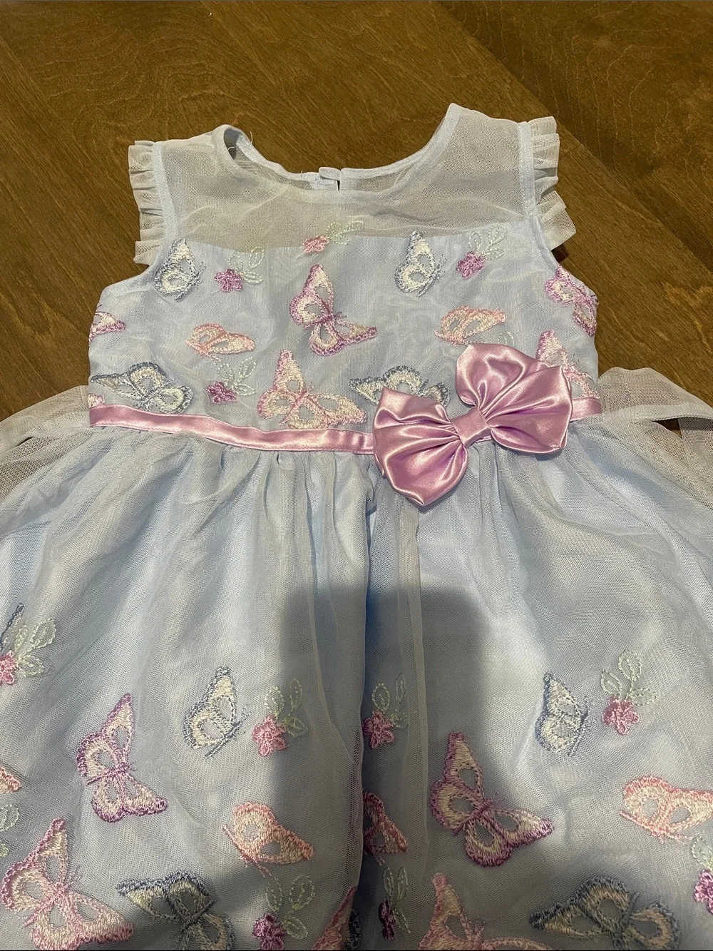 Butterfly Embroidered Tulle Dress Size 4T